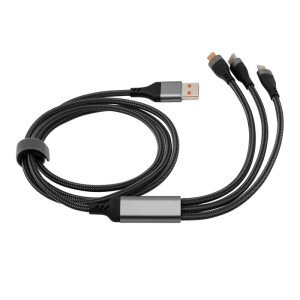 Cable de carga rápida spidy Gris gun metal