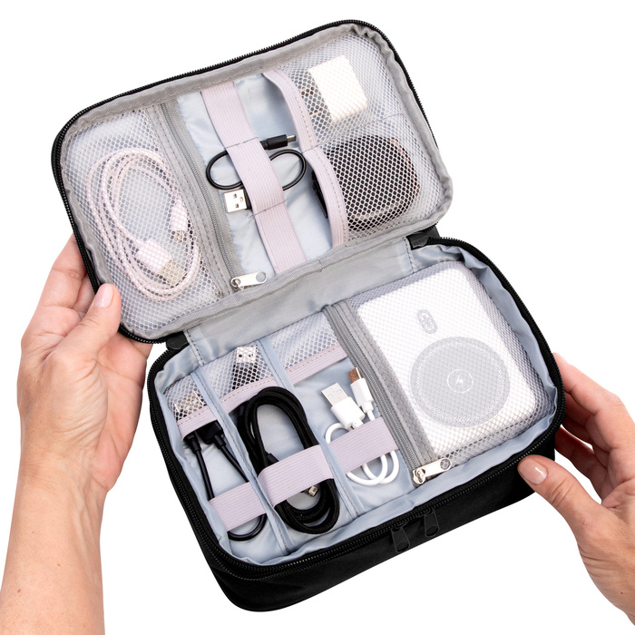 Organizador de cables Memphis Negro
