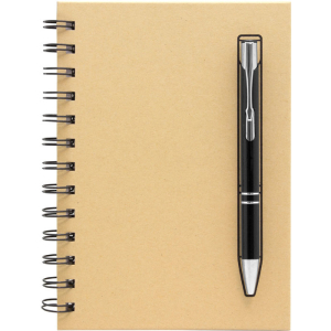 Set de libreta y bolígrafo magic tinta negra Cartón