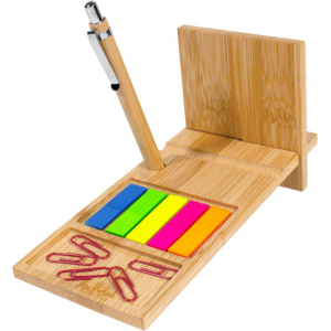 Organizador de escritorio de bambú nagano desk tinta negra Madera