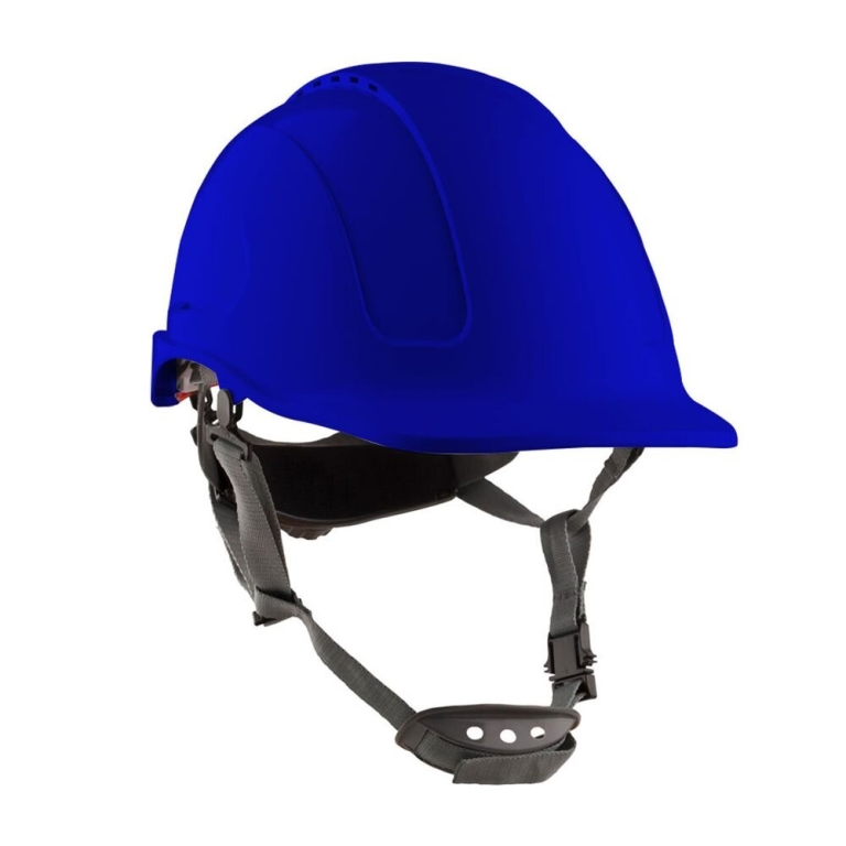 Casco de Seguridad MTA ABS Ventilado Barbiquejo Azul